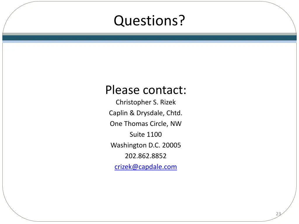 questions