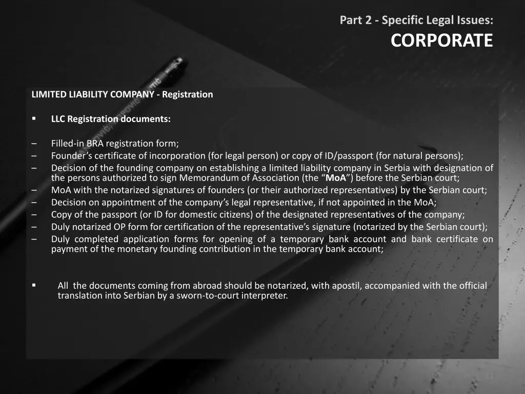 part 2 specific legal issues corporate 2