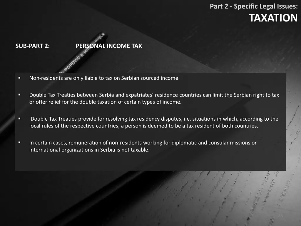 part 2 specific legal issues taxation 4