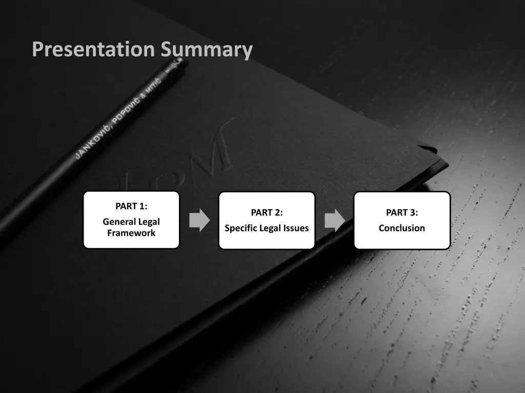 presentation summary