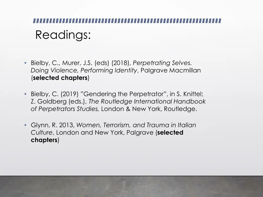 readings 1
