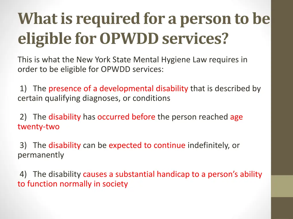 what is required for a person to be eligible