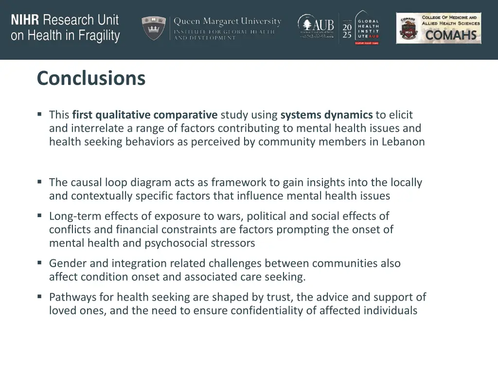 conclusions