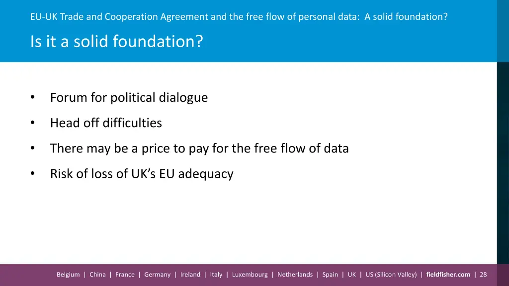 eu uk trade and cooperation agreement 27