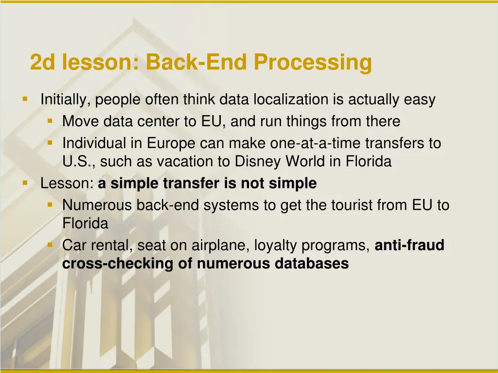 2d lesson back end processing