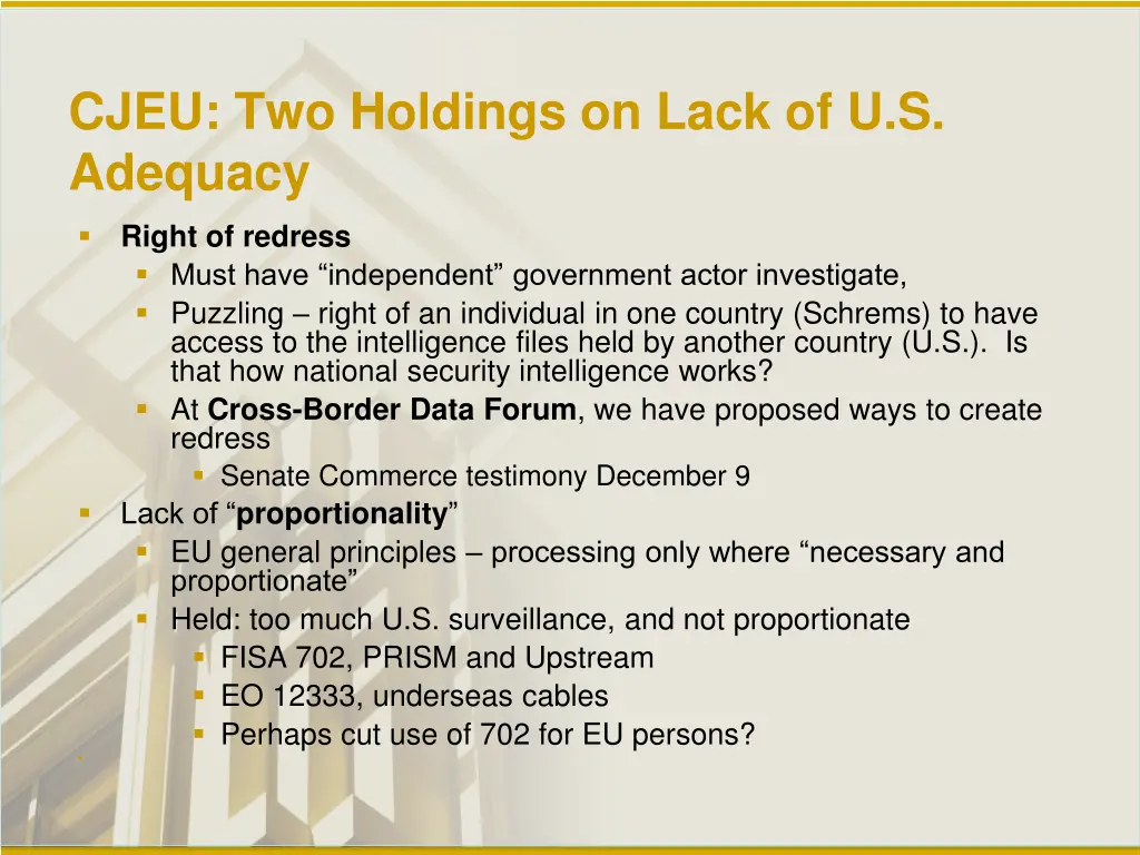 cjeu two holdings on lack of u s adequacy