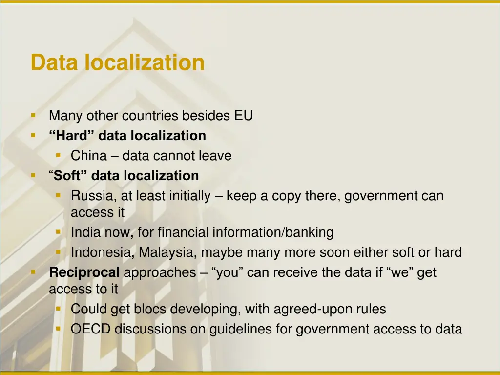 data localization