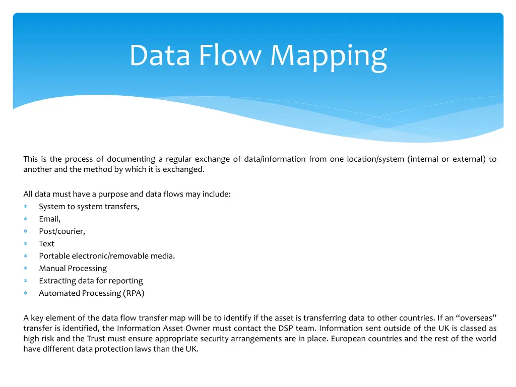 data flow mapping