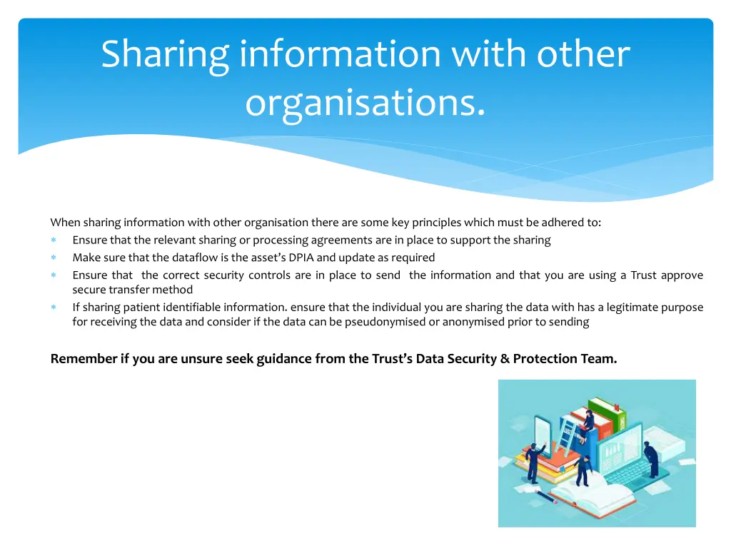 sharing information with other organisations