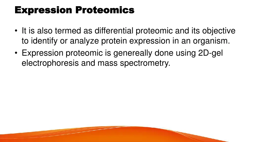 expression proteomics expression proteomics