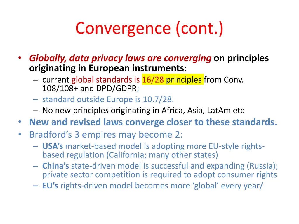 convergence cont