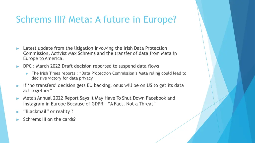 schrems iii meta a future in europe
