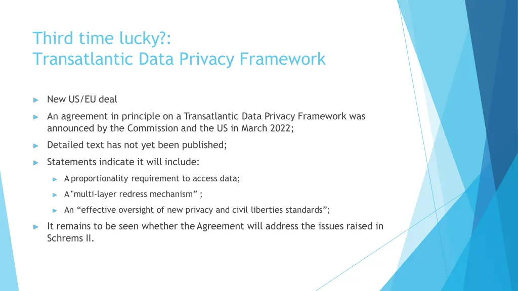 third time lucky transatlantic data privacy