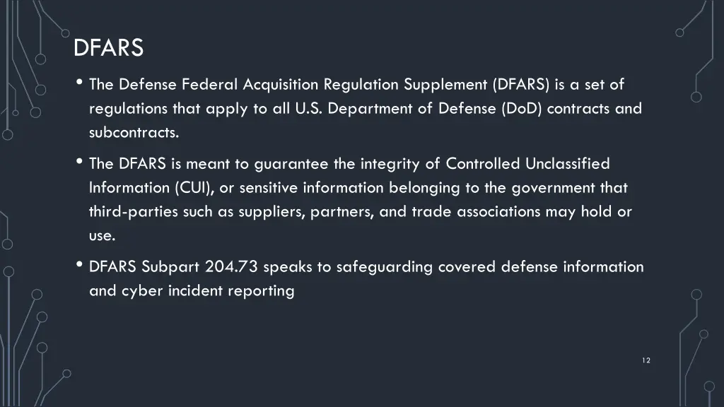 dfars the defense federal acquisition regulation