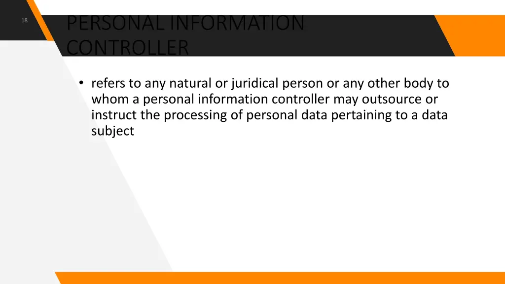 personal information controller
