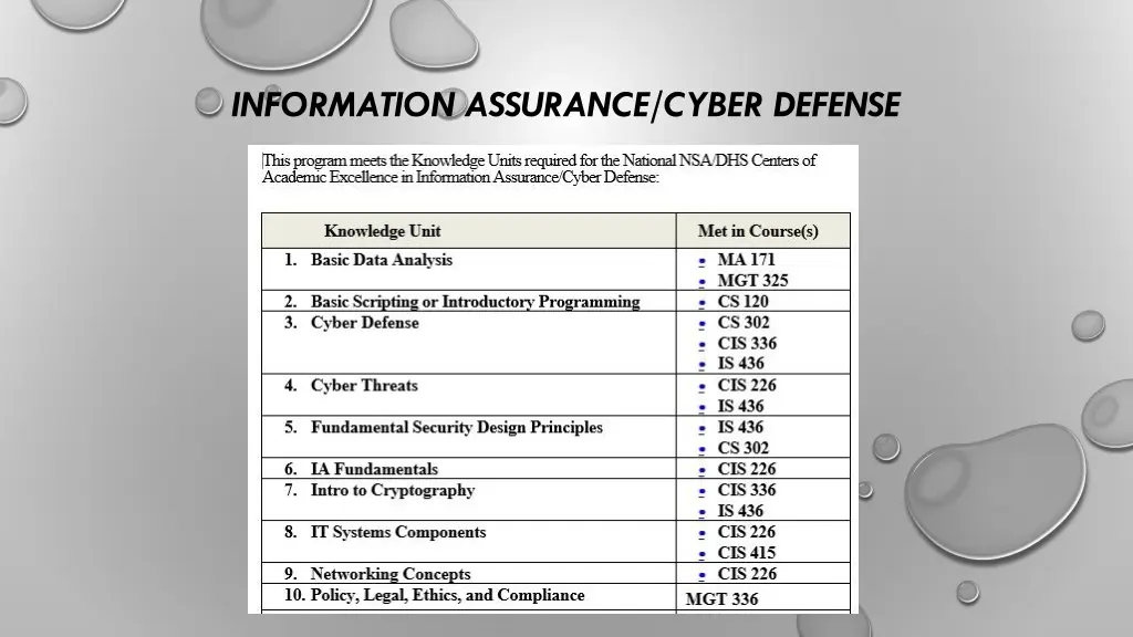 information assurance cyber defense 18