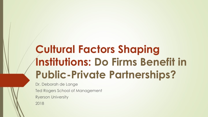 cultural factors shaping institutions do firms