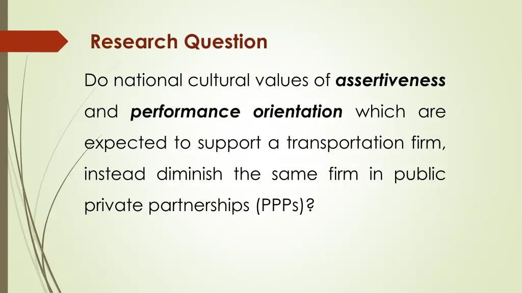 research question