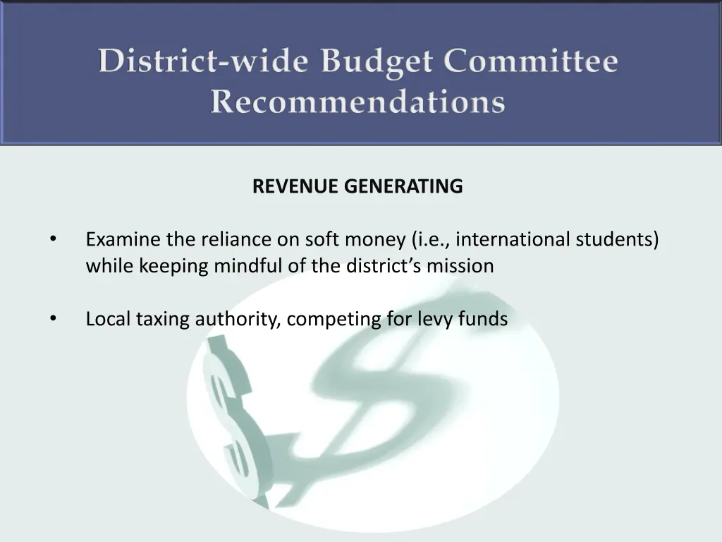 district wide budget committee recommendations 4