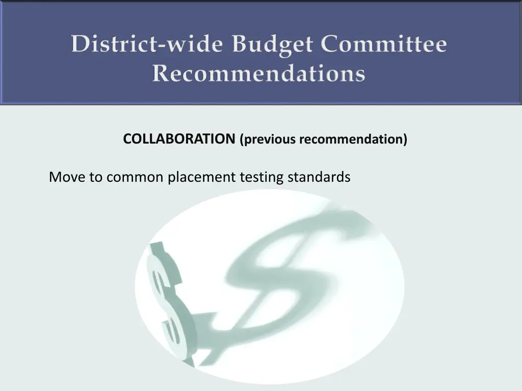 district wide budget committee recommendations 7