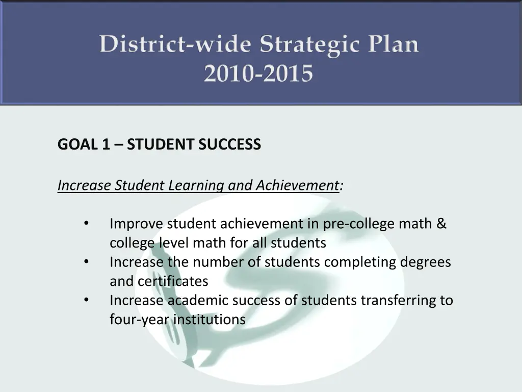 district wide strategic plan 2010 2015