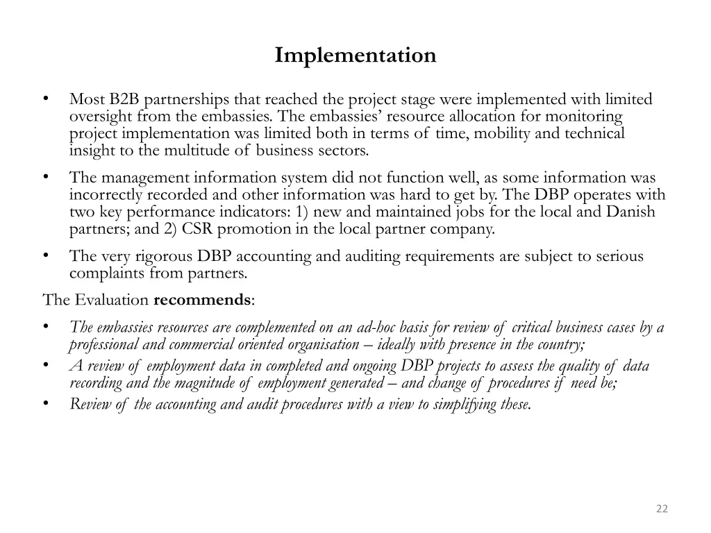 implementation
