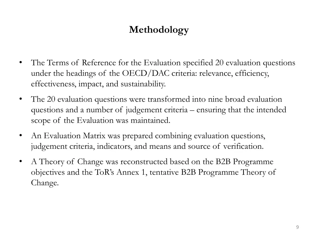 methodology