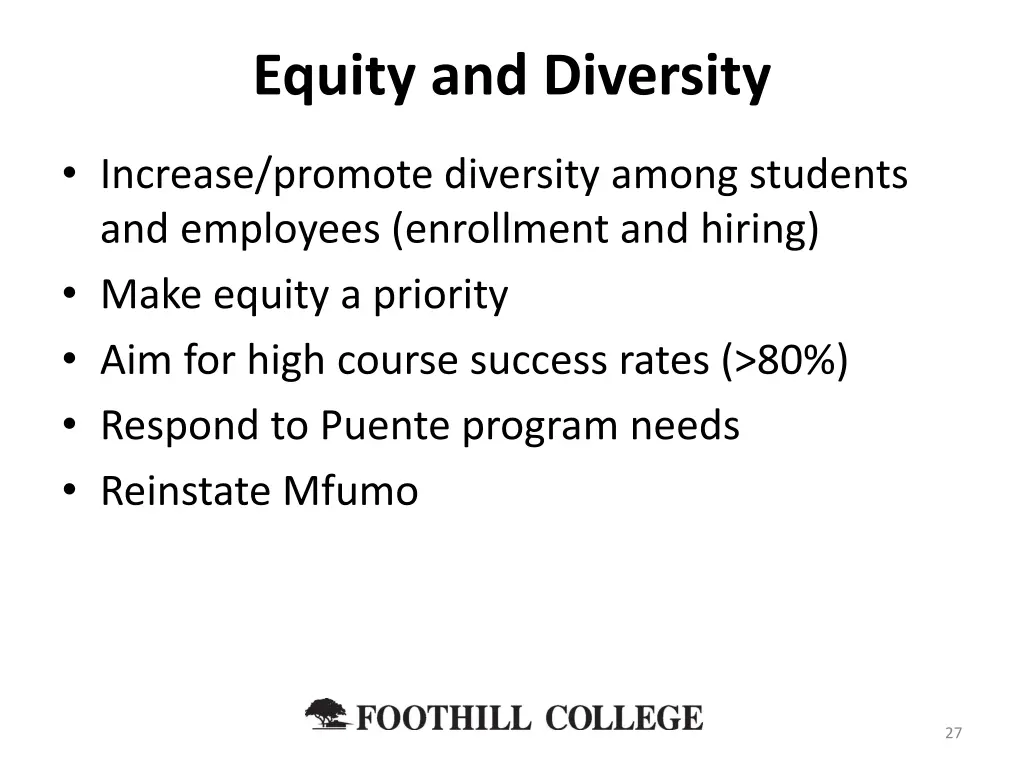 equity and diversity