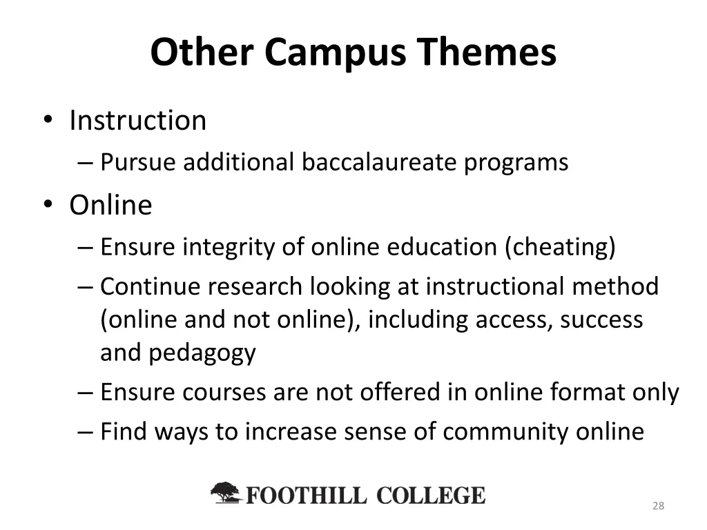other campus themes