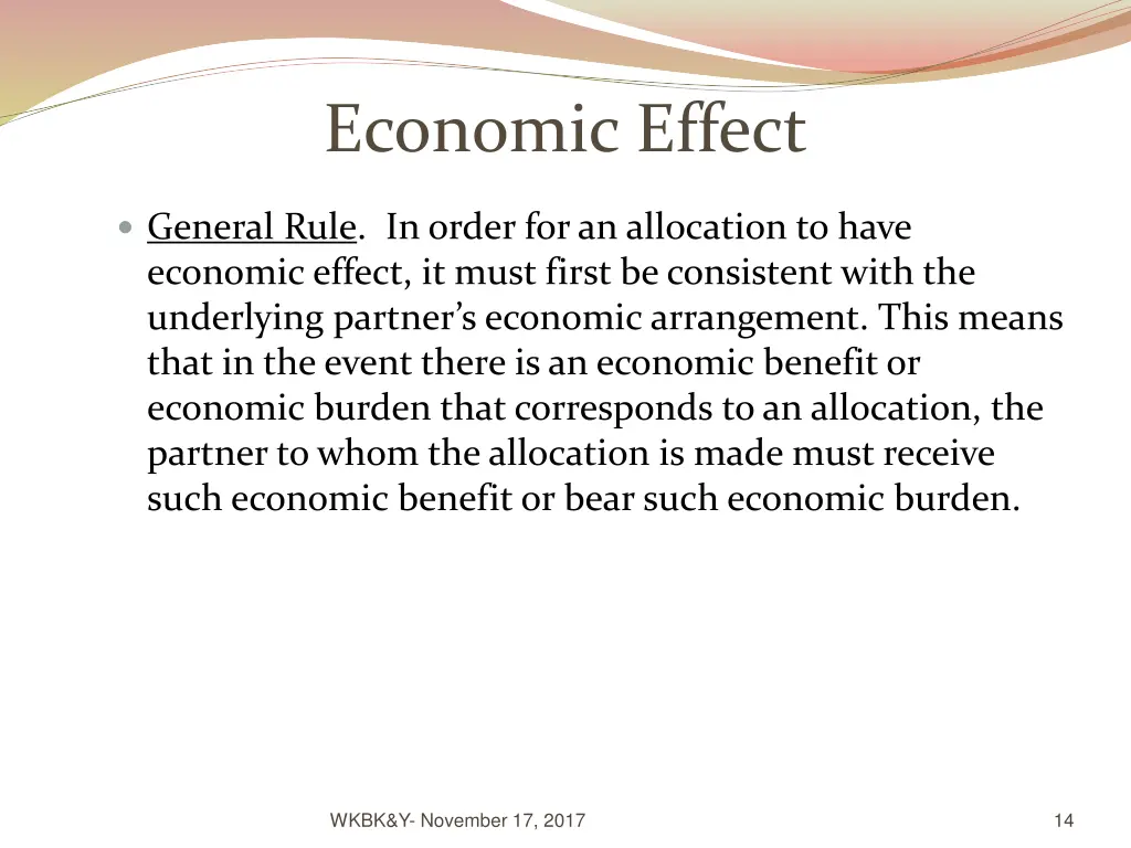 economic effect