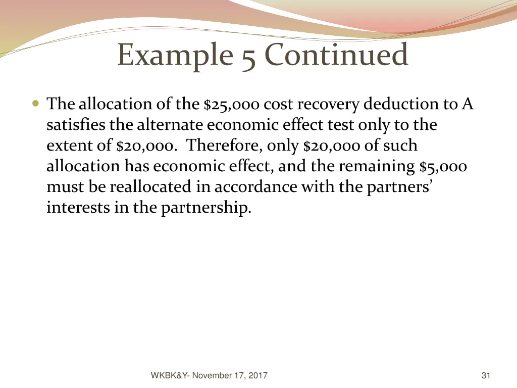 example 5 continued