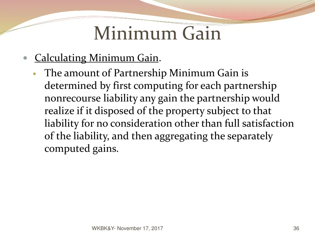 minimum gain 1