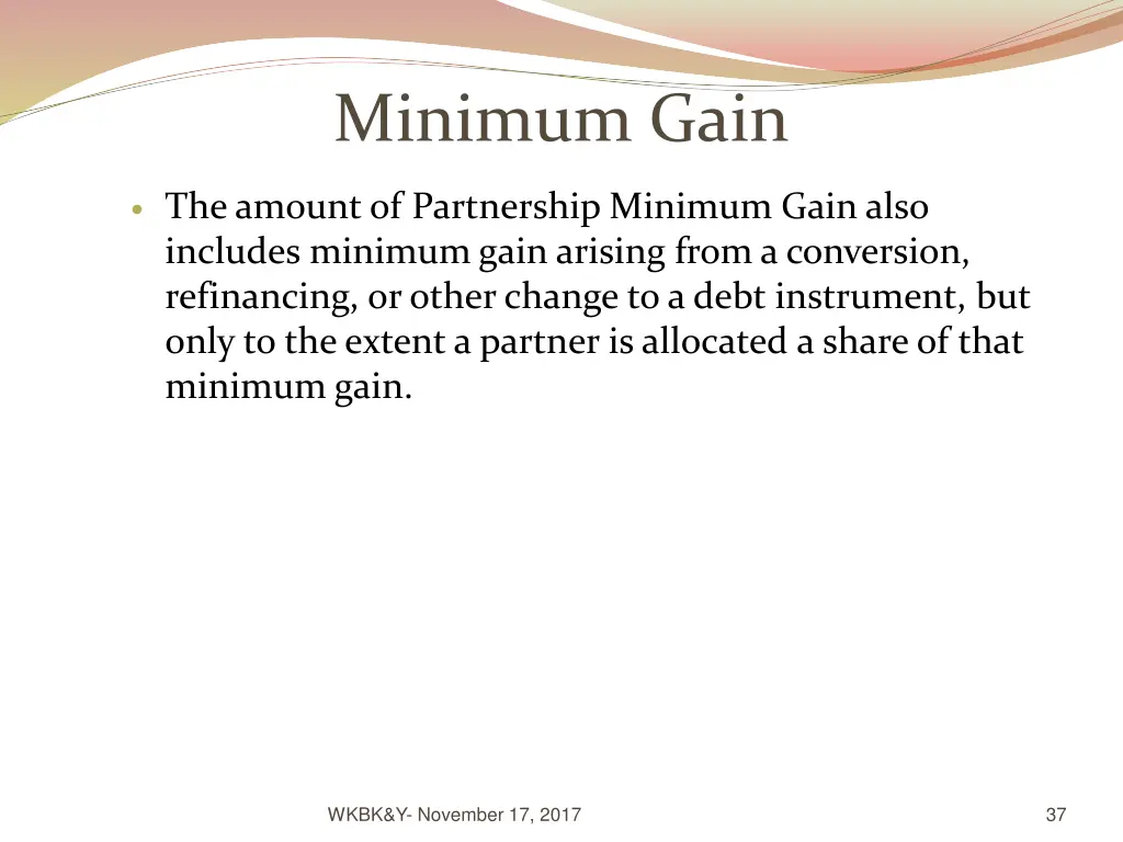 minimum gain 2