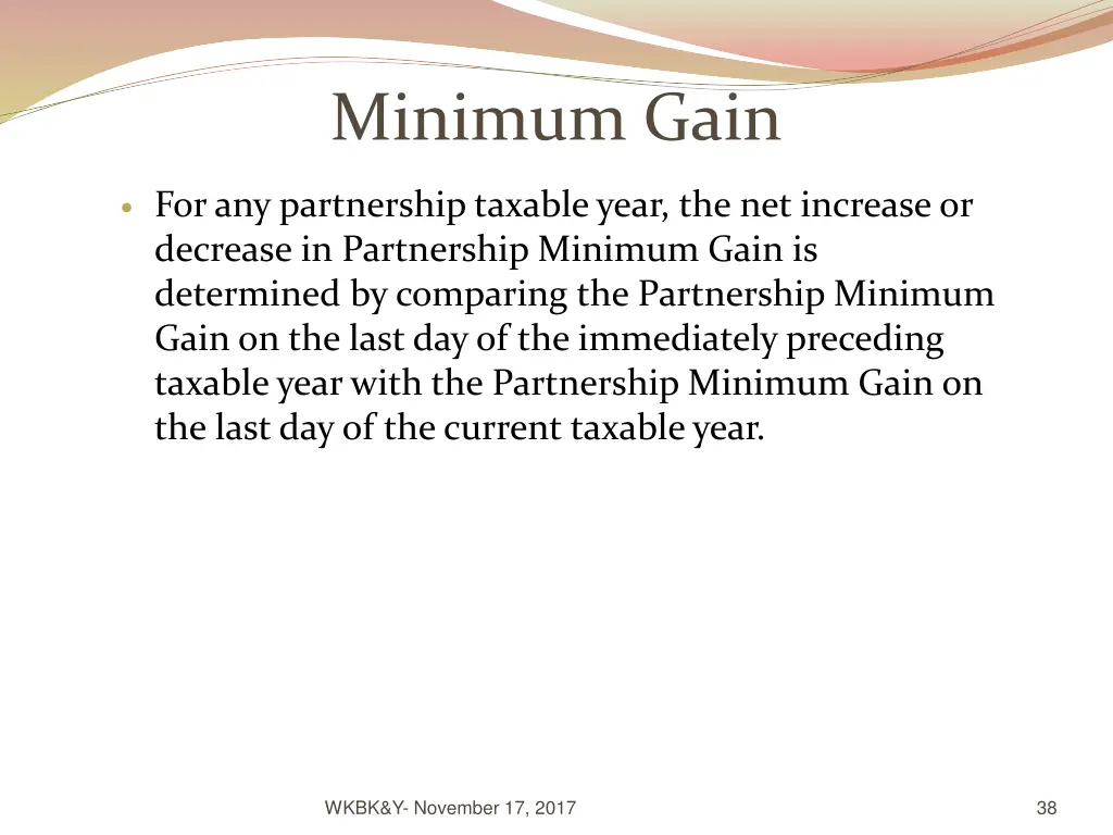 minimum gain 3