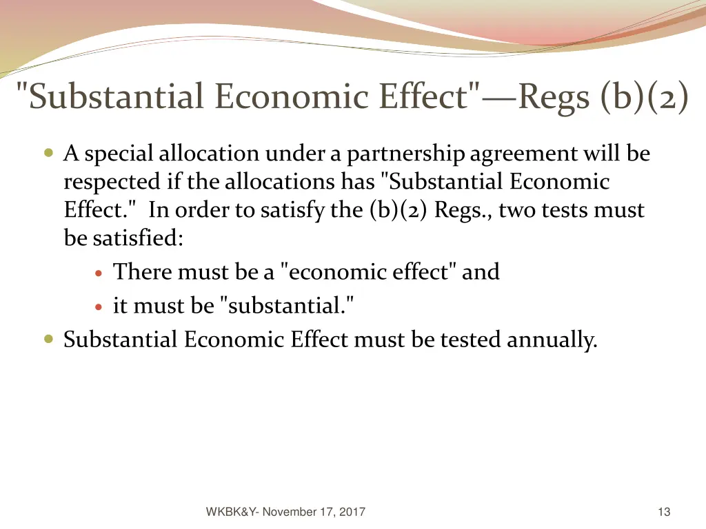 substantial economic effect regs b 2
