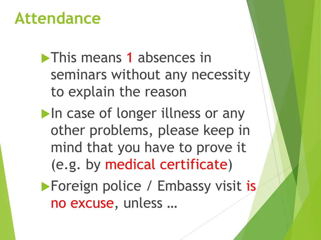 attendance