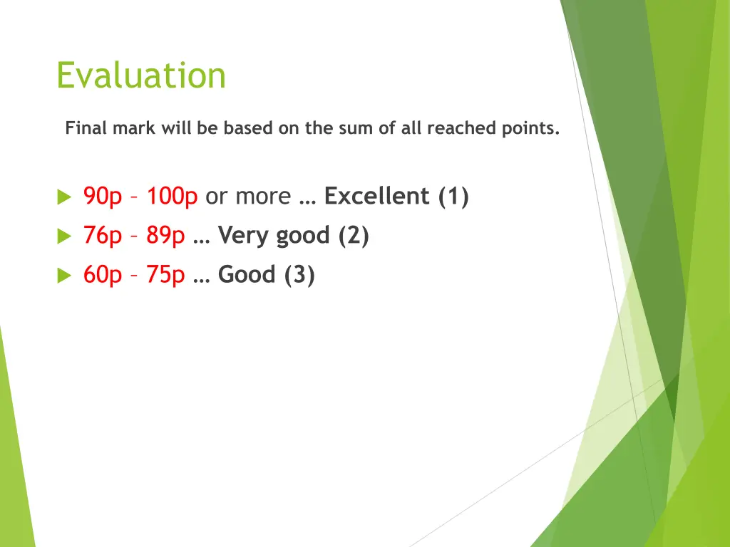 evaluation