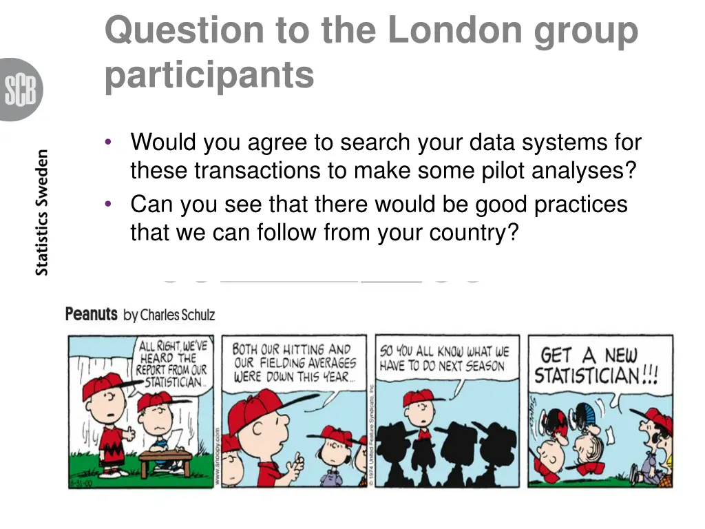 question to the london group participants