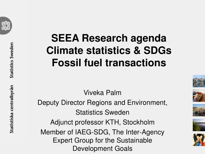 seea research agenda climate statistics sdgs