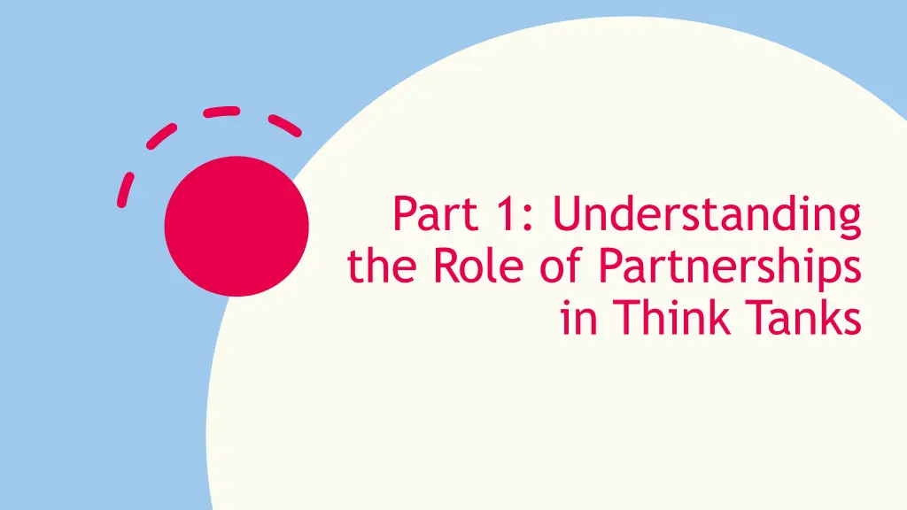 part 1 understanding the role of partnerships