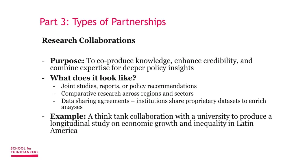 part 3 types of partnerships