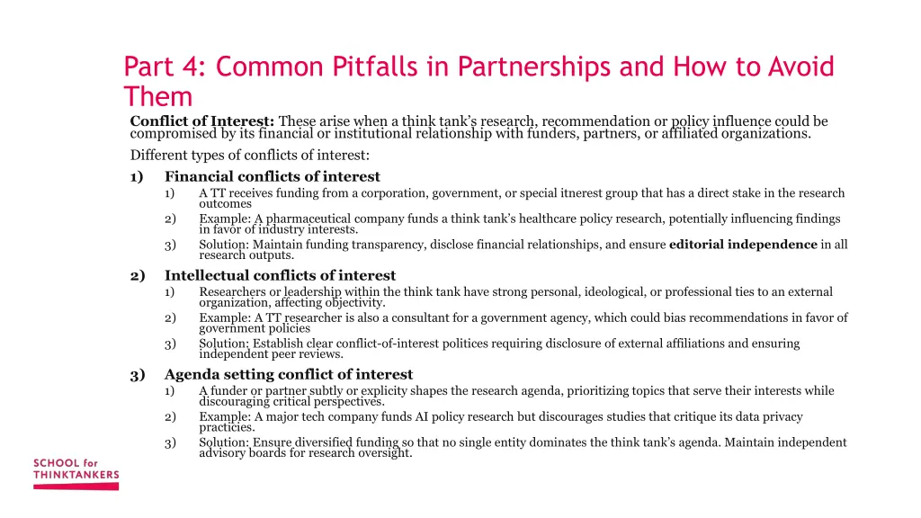 part 4 common pitfalls in partnerships