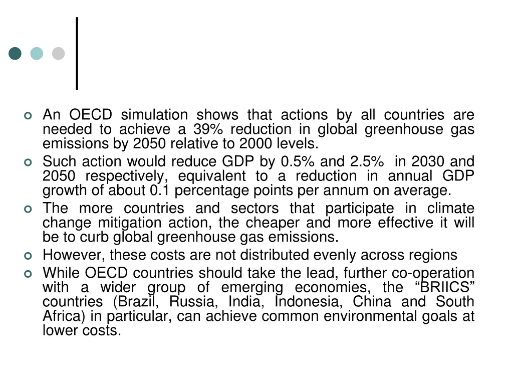 an oecd simulation shows that actions