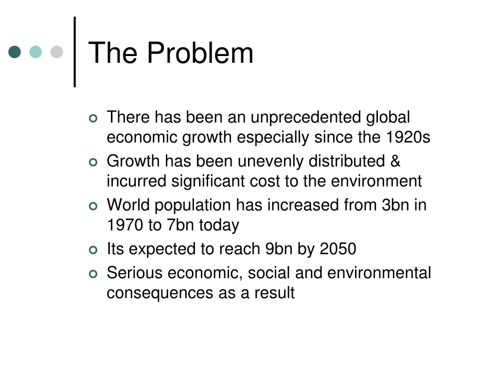 the problem