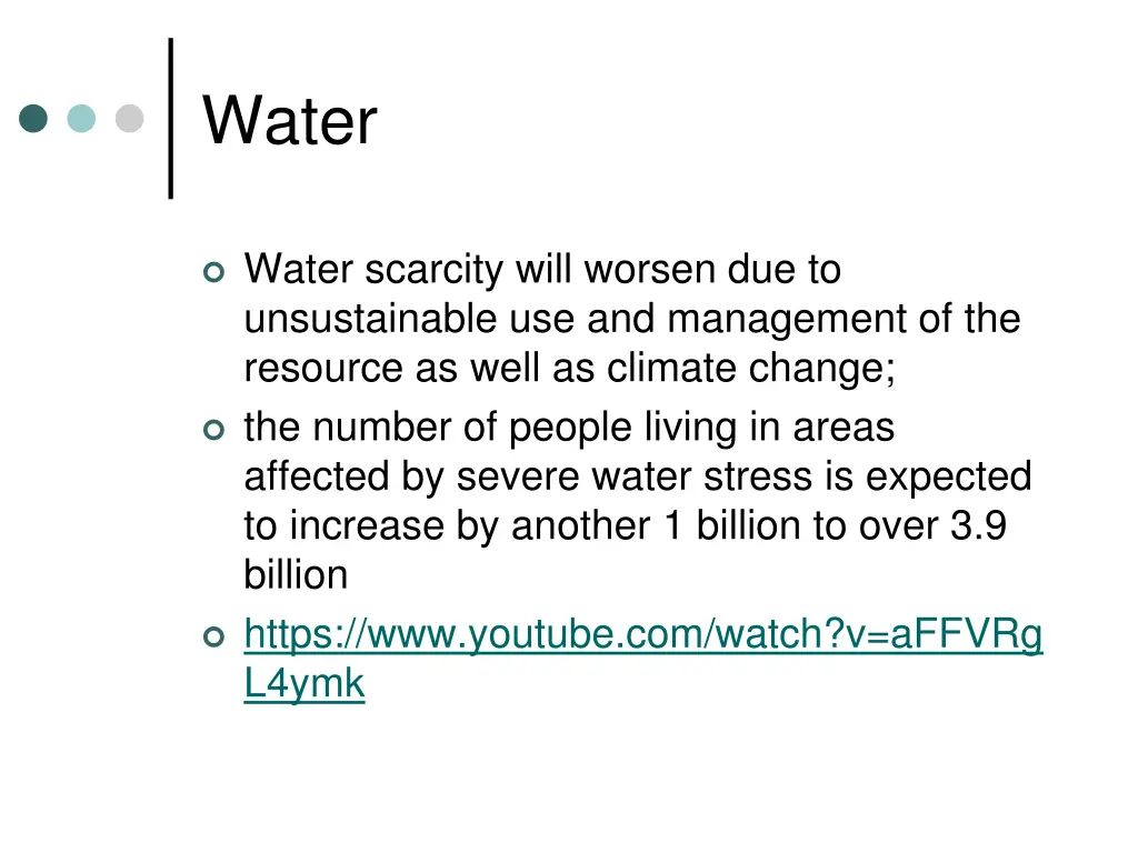 water
