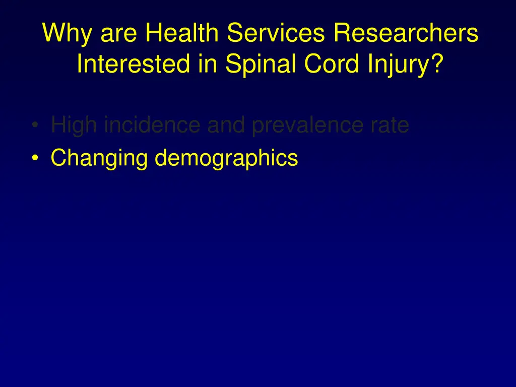 why are health services researchers interested 1