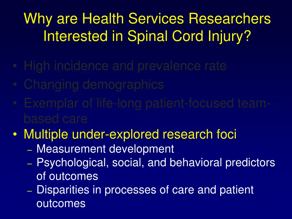 why are health services researchers interested 3