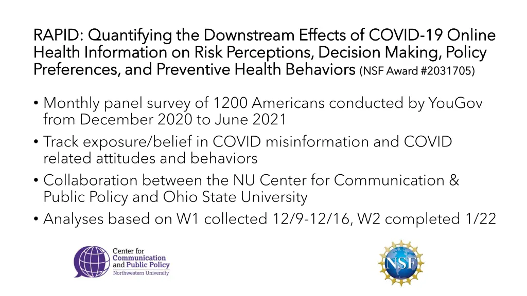rapid quantifying the downstream effects of covid