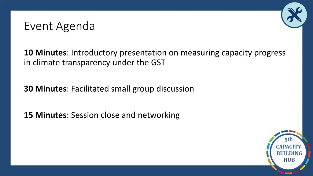 event agenda