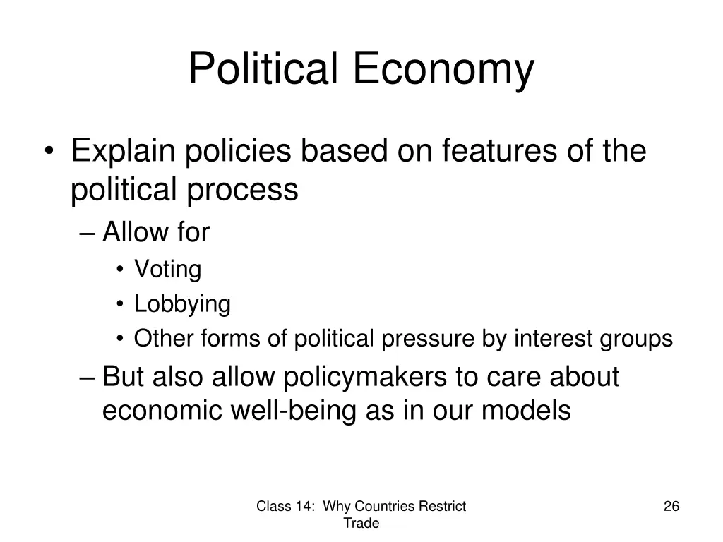 political economy